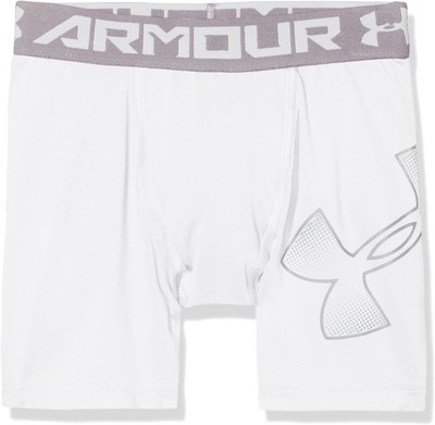 Under Armor Boy Underpants Underwear Mid Short Short Pants, White, S / M