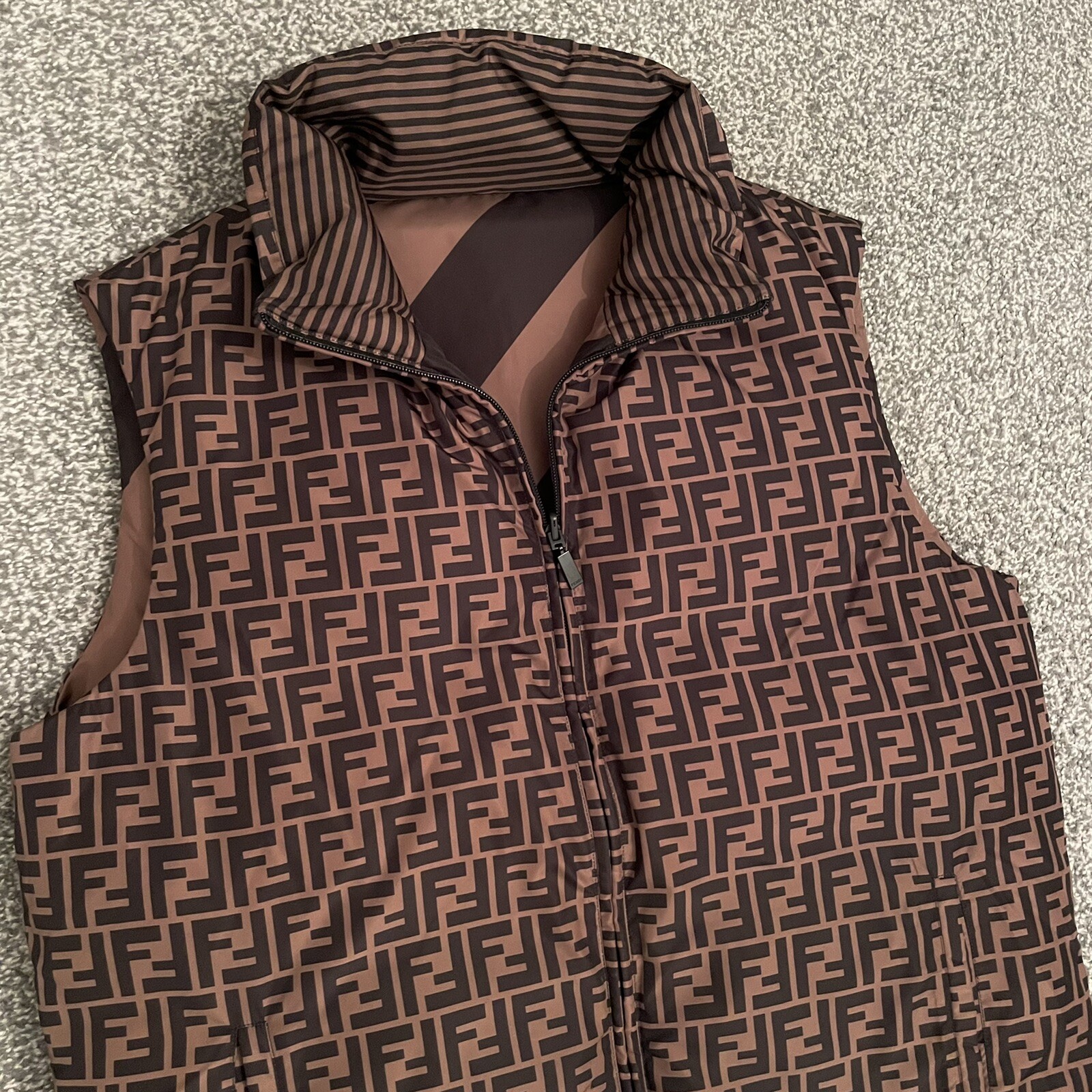 ⭐️ Fendi FF Reversible Body Warmer ⭐️ 100 AUTHENTIC ⭐️ eBay