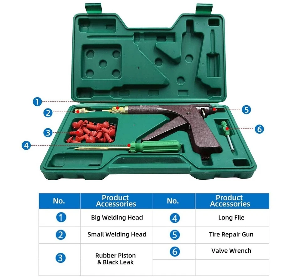 Пистолет для ремонта мотоциклетных шин прокол колеса ремонт плаггер комплект грибная вилка - Изображение 4 из 4