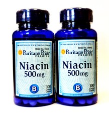 NIACIN 500 mg 200 Caplets Niacin (Vitamin B-3) Supports Cellular Energy