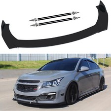 For Chevrolet Cruze Car Front Bumper Lip Spoiler Splitter Body Kit Glossy Black For Chevrolet Cruze Car Front Bumper Lip Spoiler Splitter Body Kit Glossy Black