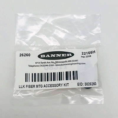 Banner 26260 Fiber Optic LLK Mounting Accessory Kit for Photoelectric Sensors