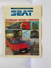SEAT brochuer Haymarket Supplement - Technology without frontiers - 1985.