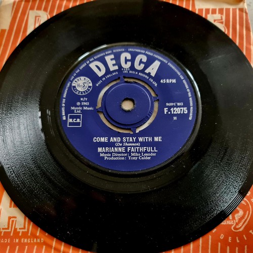 Marianne Faithfull - Come And Stay With Me - Excellent Condition - 1965 - 7" - Picture 4 of 6