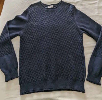 Gran Sasso/Mark Shale Sweater Men 100% Virgin Wool Italy Roll Neck Sz 48 Read