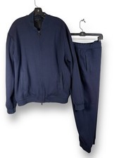 Emporio Armani Navy TrackSuit Streetwear Sweatshirt Joggers Set XL XXL