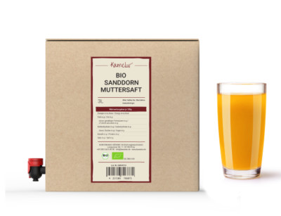 (9,67 EUR/l) 3 Liter BIO Sanddorn Saft, 100% Direktsaft aus Deutschland