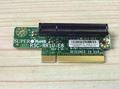 For Supermicro RSC-RR1U-E8 1U PCI-E x8 Riser Card Board With Mounting