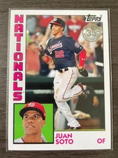 2019 Topps 1984 Juan Soto 35th Anniversary Throwback Insert #T84-2