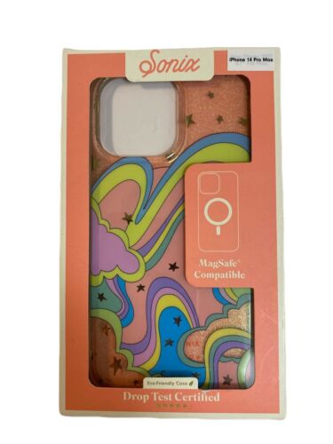 iPhone 14 Pro Max Pastel Rainbow Hard Shell Phone Case Cute Trending New