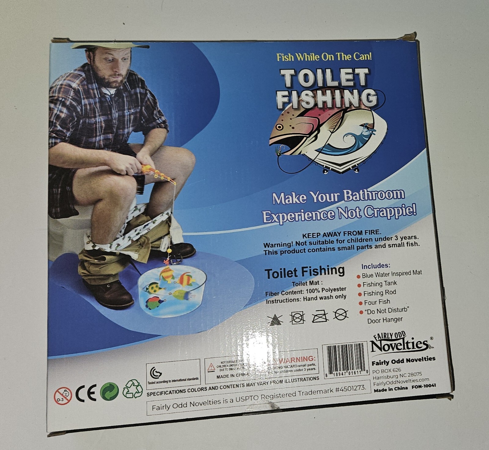 Potty Fisher Toilet Fishing Game - Fairly Odd Novelties - Funny Novelty Gag NIB
