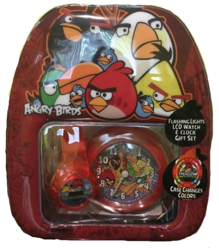 Ensemble cadeau montre et horloge Angry Birds  - Photo 1 sur 2