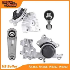 4pcEngine Motor Mount Kit Set for 14-17 Nissan Rogue 2.5L Auto Transmission