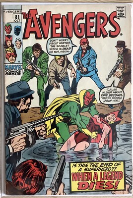 THE AVENGERS #81, 1970, RED WOLF & LOBO, JOHN BUSCEMA, GOOD CONDITION