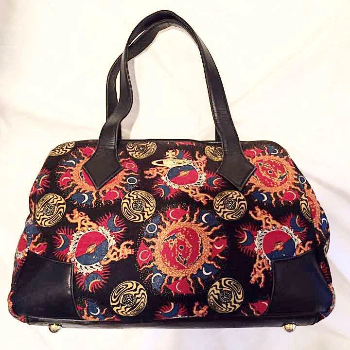 Vintage Vivienne Westwood Early Galaxy Tote Bag Vwry Rare