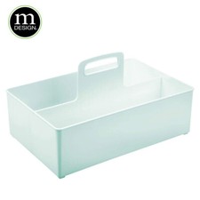 mDesign Mint Green Baby Organiser Box Extra Large Plastic Nursery Caddy w Handle