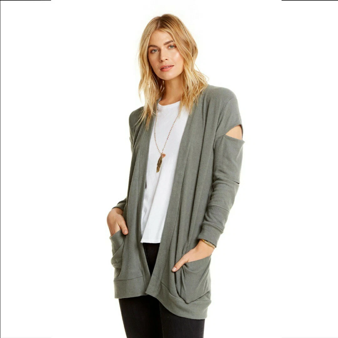 Slit cardigan best sale