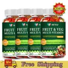 Fruit & Veggie Gummies - Immune & Digestive Support with 9 Antioxidants 60-240pc