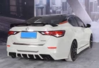 Double Layers Rear Spoiler Wing ABS for 2020-2025 Nissan Sentra Glossy Black