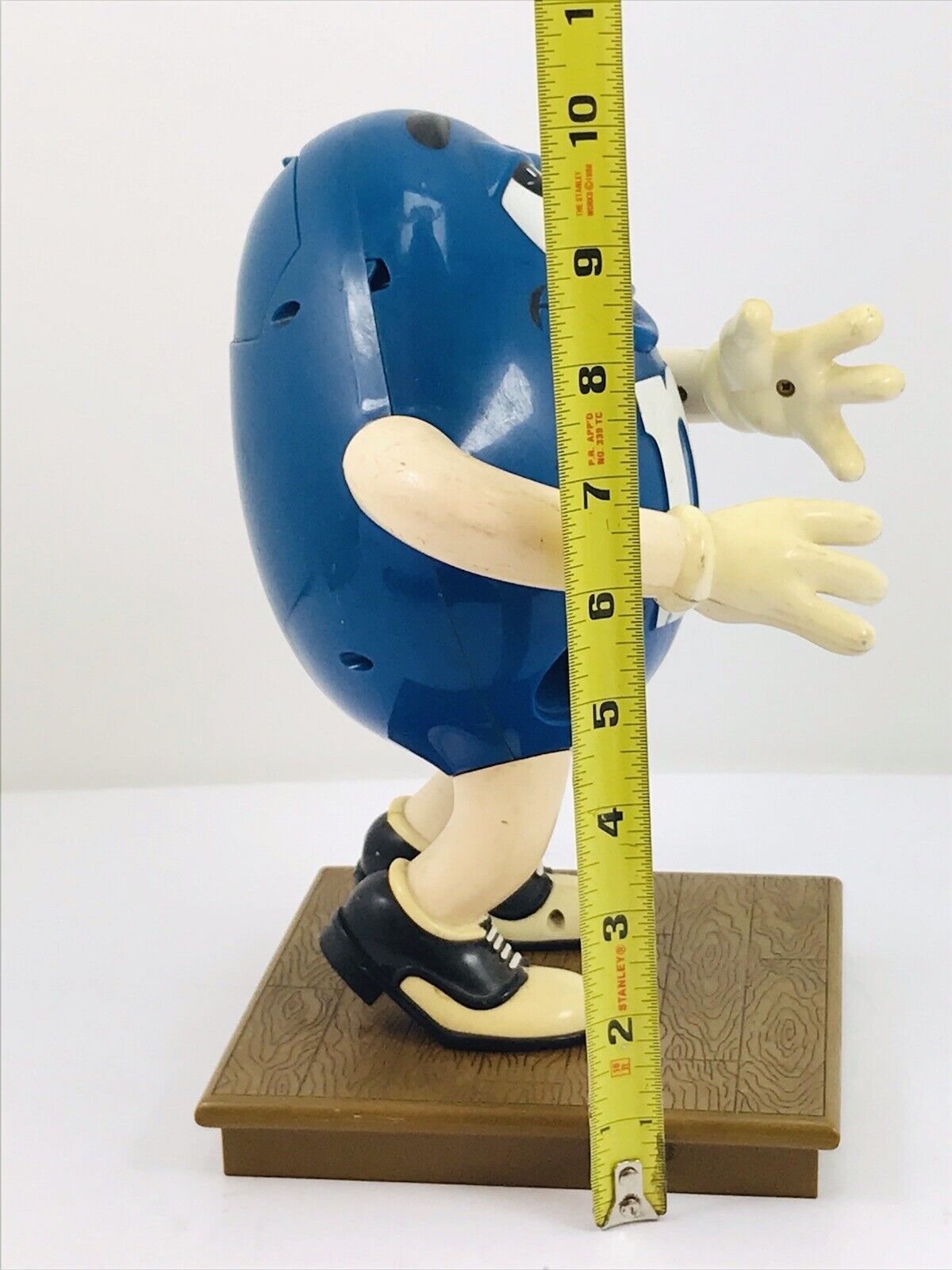 Vintage 1995 M&m's Mars Mr. Blue Gumball Candy Dispenser 