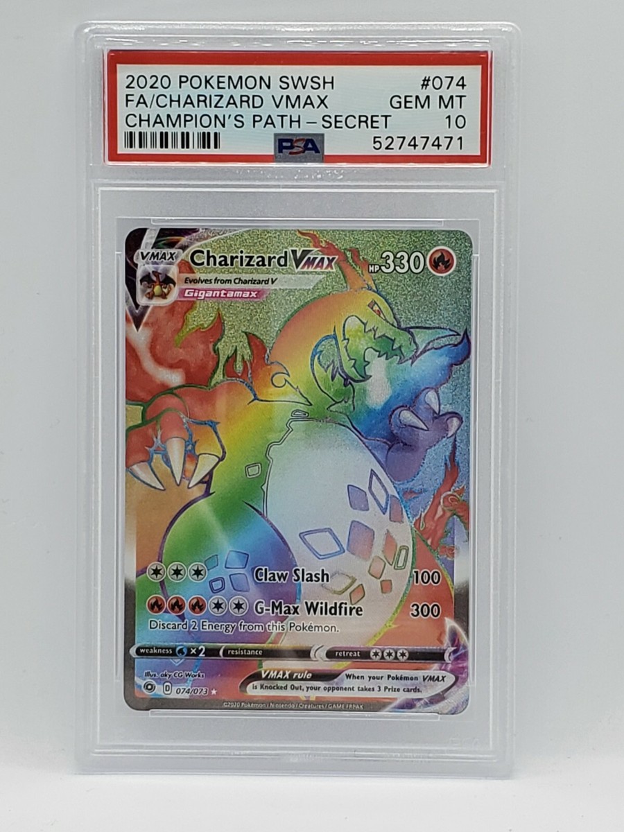 2020 Pokemon Champion's Path Full Art Secret #74 - CHARIZARD 2020 Pokemon Champion's Path Full Art Secret #74 - CHARIZARD