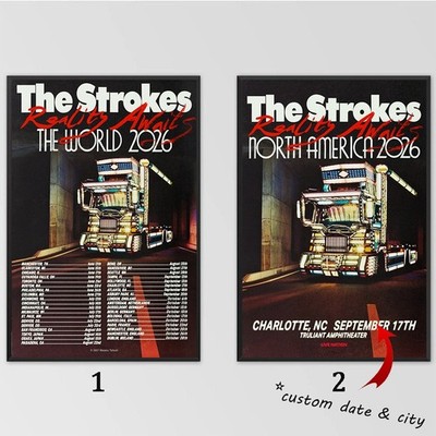 The Strokes Reality Awaits North America 2026 Tour Poster