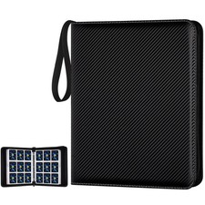 Trading Card Binder, 900 Pockets Card Binder, 9-Pocket Sided Pocket Sports Ca...