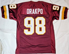 BRIAN ORAKPO Washington Redskins SIGNED / Autographed Jersey Stitched JSA COA XL