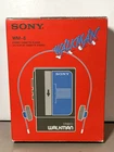 Vintage SONY WALKMAN WM-8 cassette player w/ Original Box *FOR PARTS*
