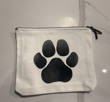 Rustic Marlin Dog Paw Canvas Pouch NWOT