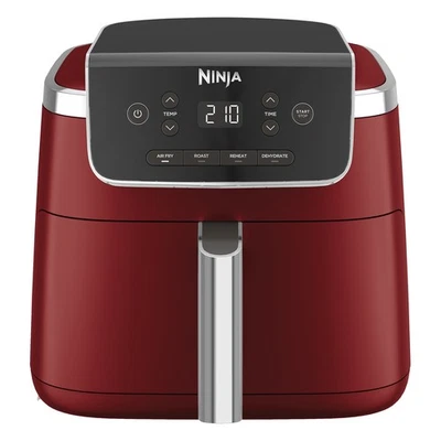 Ninja AF140EUCM Heißluftfritteuse rot, 4 Funktionen, 4,7 l Antihaftkorb