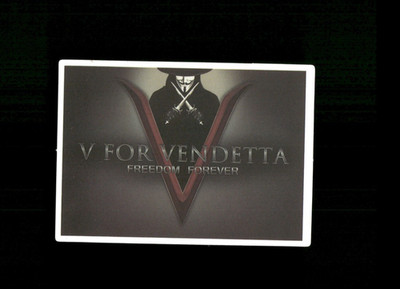 2''x3''  V for Vendetta Movie Sticker V for Vendetta Decal V for Vendetta Sticker
