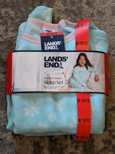 Two-Piece Youth Pajama Set by Lands End - Girls Medium 10/12 - No Robe - READ