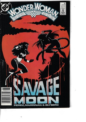 Wonder Woman 31 (2nd Series) Cheetah Fine- 1989 Glossy