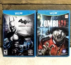WiiU Video Game Lot of (2) Batman Arkham Armored Edition + ZombiU Minty Discs