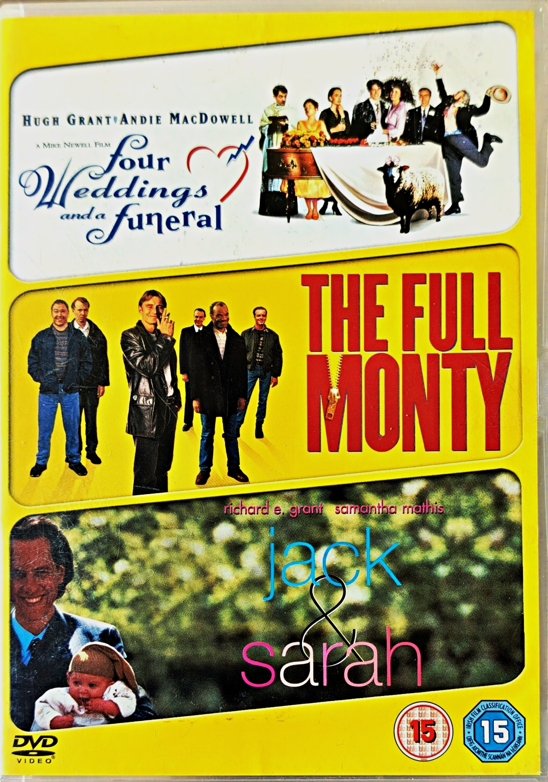 Four Weddings & a Funeral / Full Monty / Jack & Sarah 3 DVD 🌀 PAL R2 15