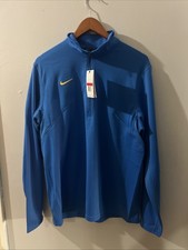 Nike Dri-Fit Training Pullover L/S Top 1/4 Zip Men's Size L Signal Blue M53181