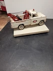 Vintage Tonka Wrecker AA 24 Hour Service Tow Truck White  W/spare Tire