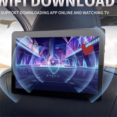 Android 10.1'' Car Headrest Video Monitor Wi-Fi Bluetooth USB Multimedia Player