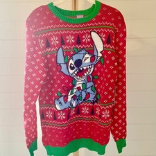 Disney Stitch Kids Ugly Christmas Sweater Size XXL 18