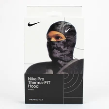 Nike Pro Therma-Fit Hyperwarm Hood Mens Ski Mask – Grey Camo Adult Football