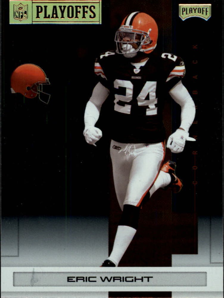2007 Playoff NFL Playoffs Gold Metalized #167 Eric Wright /149 - FB
