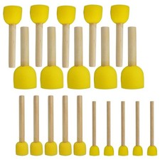 2X(20 PCS Round Sponges Brush Set Kids Painting Tools - Sponge Painting Set8391