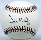 Don Mattingly Single Signed Baseball 9.5 JSA LOA (card) 719642