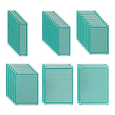 6 Vaules 40 Pcs Double Sided PCB Board Prototype Kit for DIY Soldering with 6...