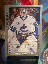 Jacob Markstrom 2020-21 Upper Deck MVP Hockey 20th Anniversary Gold Script #93