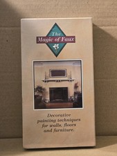 THE MAGIC OF FAUX DECORATIVE PAINTING TECHNIQUES FOR WALLS FLOORS FURNITURES VHS