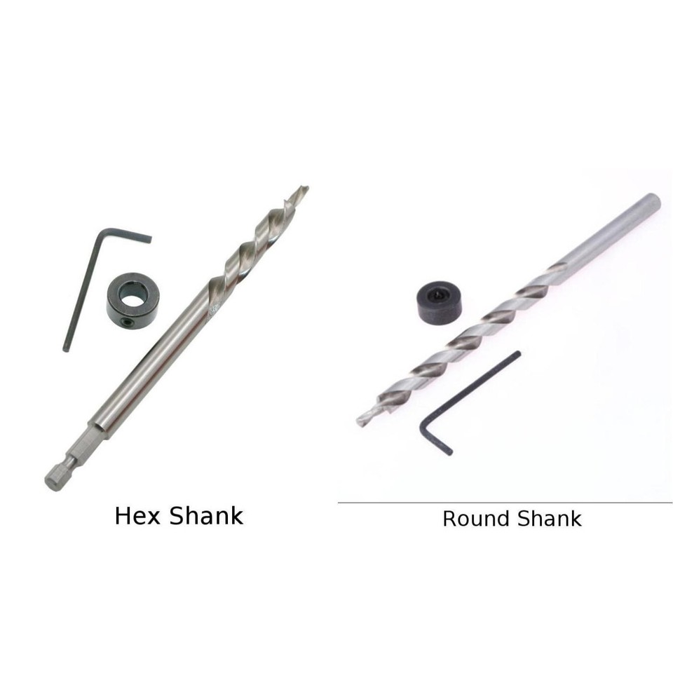 Hex Step Drill Bit 14 Inch Length 38 Inch 95mm Diameter for Pilot Holes ...