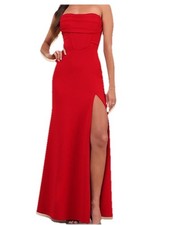 NWT Lulus Red Strapless Dress size medium