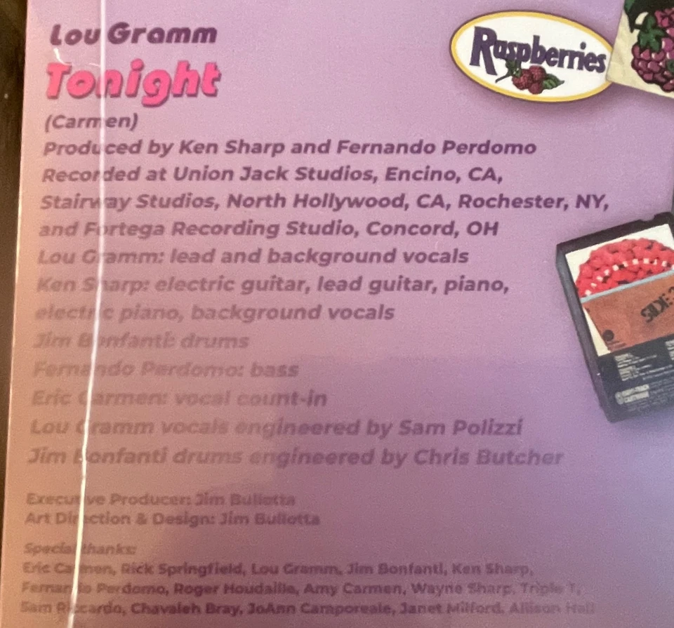 NEW 7" Single RICK SPRINGFIELD Go All The Way/LOU GRAMM Tonight RASPBERRIES Play - Image 4 of 4